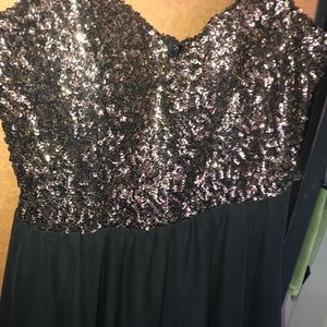 Black and Gold mini dress